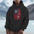 ナマズ アメリカ国旗 キャットフィッシング 漁師 釣り 長袖tシャツ パーカー