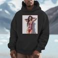 ホットガールオンtシャツ 男性用 セクシー巨乳sfピンナップガール 長袖tシャツ パーカー