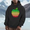 リンゴの力シリーズ リンゴのエネルギー リンゴ スライス 充電 バッテリー 残量 おもしろみ ユニーク 長袖tシャツ パーカー
