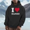 レッドハート I Love Hanzo パーカー