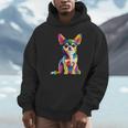 ヴィンテージ レトロ チワワ 犬 かわいい グルービー 犬 長袖tシャツ パーカー
