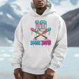 Baseball 10 Year Old Ice Cream Drip 10th Bday Double Digits Unisex Hoodie