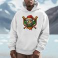 Baseball Xmas Christmas Baseball Ice Cream Drip Boys Unisex Hoodie