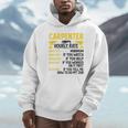メンズ Carpenter Hourly Rate For Woodworker Carpenter Retro パーカー