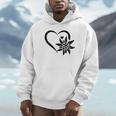 Edelweiss フラワーマウンテン Edelweiß フラワーハート Edelweiß 長袖tシャツ パーカー