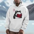 Grumpy Frog Book Lover Librarian Anime Japanese Unisex Hoodie