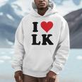 I Heart Lk Initials I Love LK First And Last Name L K パーカー