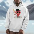 Heart Playing Baseball Valentine Baseball Unisex Hoodie Heart Playing Baseball Valentine Baseball Unisex Hoodie