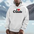 I Love Heart Claude Namee On A パーカー