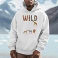 Zoo Animals Wild About Reading Books Reader Lover Librarian Premium Tri-Blend Unisex Hoodie