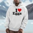 アイラブエッグアイハートエッグ パーカー