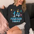 14歳今日私にお誕生日おめでとう彼彼女の息子娘 パーカー