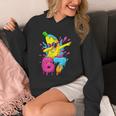 67 Dabbing Banana Baseball 6 7 Dripping Ice Cream Meme Unisex Hoodie