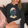 Baseball Catcher Mask Ice Cream Dripping Baseball Boy Youth Unisex Hoodie