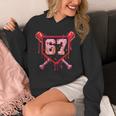 Baseball Ice Cream Drip Number 67 Meme Valentine Couple Love Unisex Hoodie
