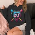 Baseball Ice Cream Drip Number 67 Player 67th Birthday 67 Unisex Hoodie
