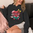 Book Coffee Valentines Cute Heart Lover Women Girl Unisex Hoodie
