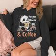 Books Reading Reader Panda Panda Books And Coffee Unisex Hoodie
