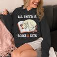 Cat Lovers All I Need Is Books & Cats Book Men Women Kids Unisex Hoodie Cat Lovers All I Need Is Books & Cats Book Men Women Kids Unisex Hoodie
