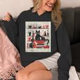 Cats Music Books Lover Essentials Red Retro Silkscreen Unisex Hoodie Cats Music Books Lover Essentials Red Retro Silkscreen Unisex Hoodie
