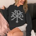 Chi Rho Christogram Alpha And Omegaアンティーク調 パーカー