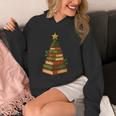 Christmas Book Tree Bookshelf Holiday For Readers Librarians Unisex Hoodie Christmas Book Tree Bookshelf Holiday For Readers Librarians Unisex Hoodie