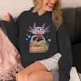 Cute Axolotl Read Book Shirt Kids Boy Girl Salamander Unisex Hoodie