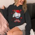 Cute Dripping Baseball Lover Valentines Day Boys Kids Unisex Hoodie