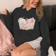 Cute Kawaii Axolotl Book Tea Lover Women Reading Cozy Art Unisex Hoodie