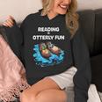 Cute Otter Reading Book Two Otter Reading Is Otterly Fun Unisex Hoodie