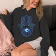 Evil Eye Artwork Hamasa Good Luck Hand Of Fatima Hipster パーカー