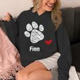 Finn Dog Paw Best Puppy Dog Finn Dog Lover パーカー