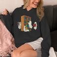 Ghosts Reading Books Teacher Halloween Librarian Boooks Unisex Hoodie Ghosts Reading Books Teacher Halloween Librarian Boooks Unisex Hoodie