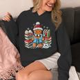 Gingerbread Reading Book Lovers Christmas Bookworm Librarian Unisex Hoodie Gingerbread Reading Book Lovers Christmas Bookworm Librarian Unisex Hoodie