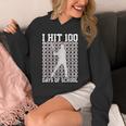 I Hit 100 Days Of School Boys Kids 100th Day Balls Baseball Unisex Hoodie I Hit 100 Days Of School Boys Kids 100th Day Balls Baseball Unisex Hoodie