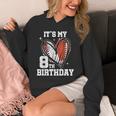 It's My 8th Birthday Baseball Football Heart 8 Year Old Unisex Hoodie