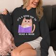 It's a Good Day To Read a Book Cat Kitty Reading Book Men Women Kids Unisex Hoodie