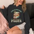 Life Is Better After A Few Pages Book Lover Reading Quote Unisex Hoodie