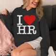 I Love Hr レッドハート 人事 パーカー