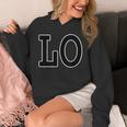 Love ラブ（リンク ペア コーディネート）Lo【親子 家族 恋人 カップル】ルック ファッション シンプル 英字 パーカー