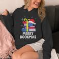 Merry Bookmas Christmas Bookworm Xmas Book Lover Reading Unisex Hoodie