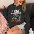 Pet Lover Joke Easily Distracted By Dogs And Books Men Unisex Hoodie