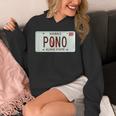 Pono ヴィンテージ ハワイ ナンバープレート パーカー