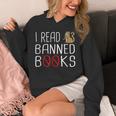 I Read Banned Books Cat Reading A Books Men Women Unisex Hoodie