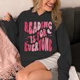 Reading Is For Everyone Books Lover Librarian Bookish Groovy Unisex Hoodie Reading Is For Everyone Books Lover Librarian Bookish Groovy Unisex Hoodie