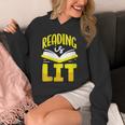 Reading Is Lit Bookworm Book Reading Unisex Hoodie