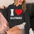 Red Heart I Love Baltimore パーカー