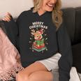 Reindeer Merry Christmas Books Matching Men Women Kids Unisex Hoodie