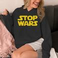 Stop Wars 反戦メッセージ 地球と宇宙の平和 パーカー