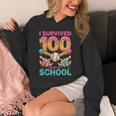 I Survived 100 Days Of School Baseball Ice Cream Drip Unisex Hoodie I Survived 100 Days Of School Baseball Ice Cream Drip Unisex Hoodie